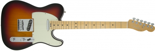Fender American Elite Telecaster Maple Fingerboard, 3-Color Sunburst electric guitar