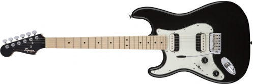 Fender Contemporary Stratocaster HH Left-Handed, Maple Fingerboard, Black Metallic electric guitar