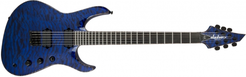 Jackson USA Signature Chris Broderick Soloist HT6, Ebony Fingerboard, Transparent Blue electric guitar
