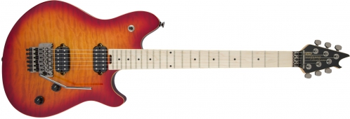 EVH Wolfgang WG Standard QM, Maple Fingerboard, Cherry Sunburst electric guitar