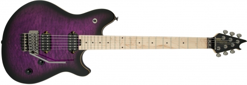 EVH Wolfgang WG Standard, Quilt Maple Top, Maple Fingerboard, Transparent Purple Burst electric guitar