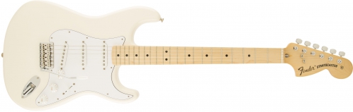 Fender Classic Series ′70s Stratocaster Maple Fingerboard, Olympic White electric guitar