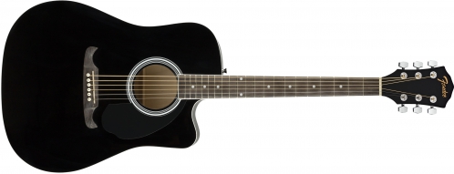 Fender FA-125CE Dreadnought Black electric acoustic guitar