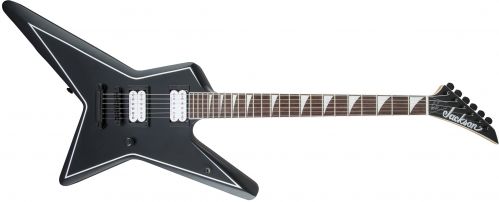 Jackson X Series Signature Gus G. Star, Rosewood Fingerboard, Satin Black with White Pinstripes electric guitar