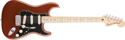 Fender Deluxe Roadhouse Stratocaster Maple Fingerboard, Classic Copper electric guitar