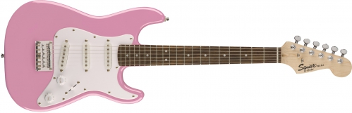 Fender Mini Strat Rosewood Fingerboard, Pink electric guitar