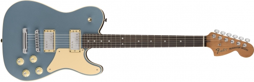 Fender Limited Edition Troublemaker Tele Deluxe, Rosewood Fingerboard, Ice Blue Metallic electric guitar