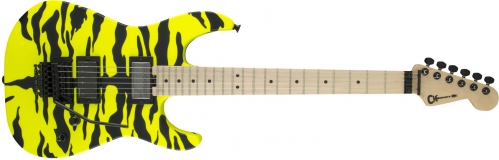 Fender Satchel Signature Pro-Mod DK, Maple Fingerboard, Yellow Bengal electric guitar