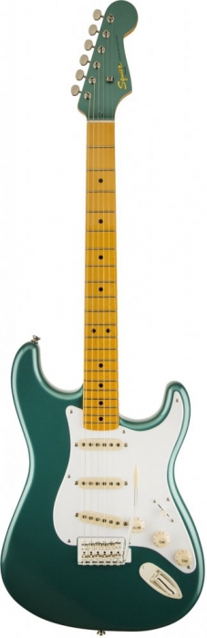 Fender Classic Vibe Stratocaster ′50s, Maple Fingerboard, Sherwood Green Metallic with Matching Headcap electric guitar