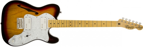 Fender Vintage Modified ′72 Telecaster Thinline, Maple Fingerboard, 3-Color Sunburst electric guitar