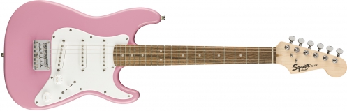 Fender Mini Strat Laurel Fingerboard, Pink electric guitar