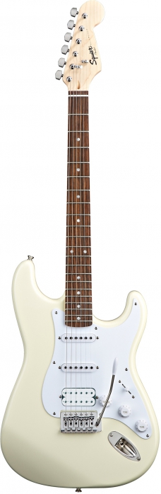 Fender Squier Bullet Stratocaster HSS, Laurel Fingerboard, Arctic White electric guitar