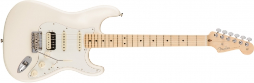 Fender American Pro Stratocaster HSS Shaw Bucker Maple Fingerboard, Olympic White electric guitar
