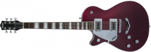 Gretsch G5220LH Electromatic Jet BT Single-Cut with V-Stoptail, Left-Handed, Black Walnut Fingerboard, Dark Cherry Metallic electric guitar