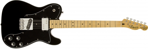 Fender Vintage Modified Telecaster Custom, Maple Fingerboard, Black electric guitar