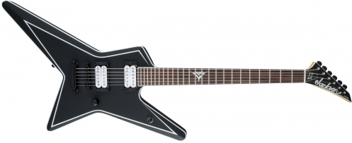 Jackson USA Signature Gus G. Star, Rosewood Fingerboard, Satin Black with White Pinstripes electric guitar