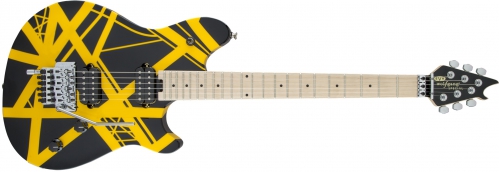 EVH Wolfgang Special Striped, Maple Fingerboard, Black and Yellow electric guitar