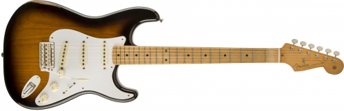 Fender Road Worn ′50s Stratocaster Maple Fingerboard, 2-Color Sunburst electric guitar