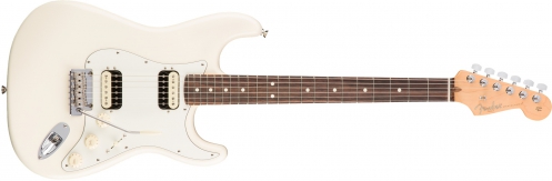 Fender American Pro Stratocaster HH Shaw Bucker Rosewood Fingerboard, Olympic White electric guitar