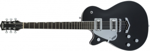 Gretsch G5230LH Electromatic Jet FT Single-Cut with V-Stoptail, Left-Handed, Black Walnut Fingerboard, Black electric guitar