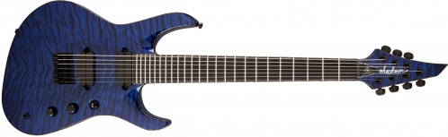 Jackson USA Signature Chris Broderick Soloist HT7, Ebony Fingerboard, Transparent Blue electric guitar Jackson USA Signature Chris Broderick Soloist HT7, Ebony Fingerboard, Transparent Blue electric guitar