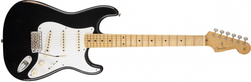 Fender Road Worn ′50s Stratocaster Maple Fingerboard, Black electric guitar
