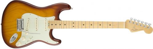 Fender American Elite Stratocaster Maple Fingerboard, Tobacco Sunburst (Ash) electric guitar