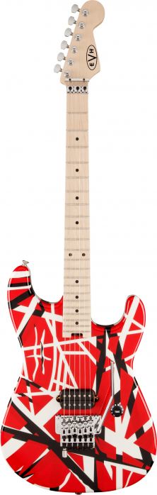 EVH Striped Series Red with Black Stripes electric guitar