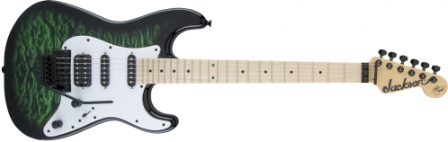 Jackson X Series Signature Adrian Smith SDXQ, Maple Fingerboard, Transparent Green electric guitar