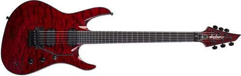 Jackson USA Signature Chris Broderick Soloist 6, Ebony Fingerboard, Transparent Red electric guitar