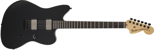 Fender Jim Root Jazzmaster Ebony Fingerboard, Flat Black electric guitar