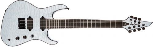 Jackson USA Signature Chris Broderick Soloist HT7, Ebony Fingerboard, Transparent White electric guitar