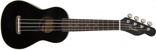 Fender Venice Soprano Uke, Black ukulele
