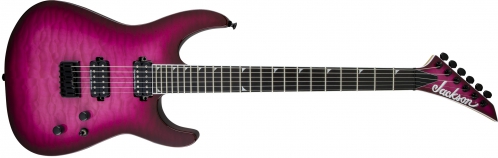 Jackson Pro Series Soloist SL2Q HT MAH, Ebony Fingerboard, Fuchsia Burst electric guitar