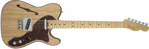 Fender American Elite Telecaster Thinline, Maple Fingerboard, Natural electric guitar