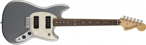 Fender Mustang 90, Pau Ferro Fingerboard, Silver electric guitar Fender Mustang 90, Pau Ferro Fingerboard, Silver electric guitar