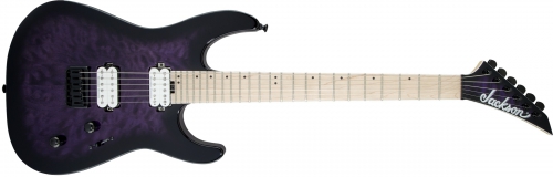 Jackson Pro Series Dinky DK2QM HT, Maple Fingerboard, Transparent Purple Burst electric guitar