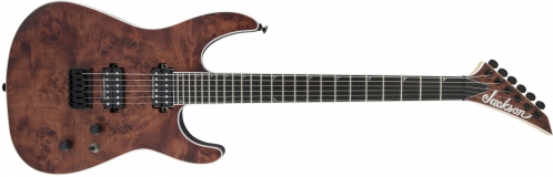 Jackson Pro Series Soloist SL2P HT MAH, Mahogany Body with Poplar Burl Top, Ebony Fingerboard, Carmel Burl electric guitar