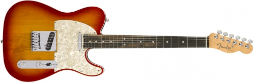 Fender American Elite Telecaster, Ebony Fingerboard, Aged Cherry Burst electric guitar