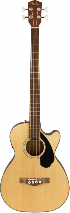 Fender CB-60SCE Bass, Laurel Fingerboard, Natural acoustic bass guitar