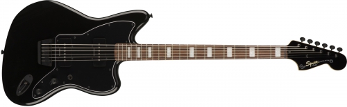 Fender Vintage Modified Baritone Jazzmaster, Laurel Fingerboard, Transparent Black electric guitar
