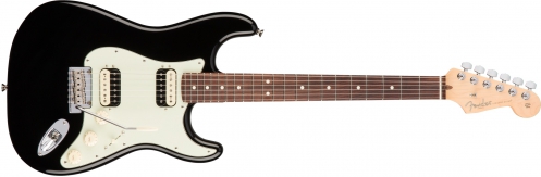 Fender American Pro Stratocaster HH Shaw Bucker Rosewood Fingerboard, Black electric guitar