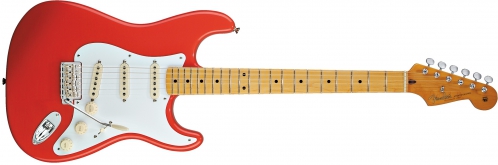Fender Classic Series ′50s Stratocaster Maple Fingerboard, Fiesta Red electric guitar