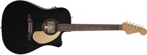 Fender Sonoran SCE Thinline Black WN electric acoustic guitar