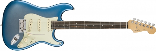 Fender American Elite Stratocaster Ebony Fingerboard, Sky Burst Metallic electric guitar