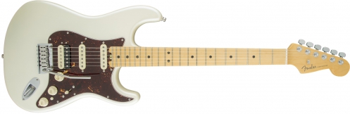 Fender American Elite Stratocaster HSS Shaw Bucker Maple Fingerboard, Olympic Pearl electric guitar