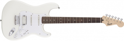 Fender Bullet Stratocaster HSS Hard Tail, Rosewood Fingerboard, Arctic White electric guitar