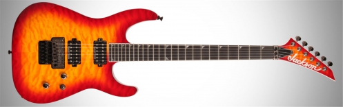 Jackson USA Soloist SL2H, Ebony Fingerboard, Burnt Cherry Sunburst electric guitar