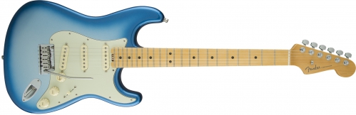 Fender American Elite Stratocaster Maple Fingerboard, Sky Burst Metallic electric guitar