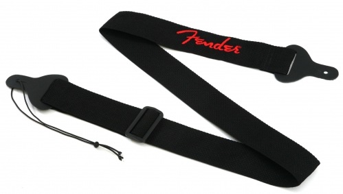 Fender Red Logo Poly guitar strap